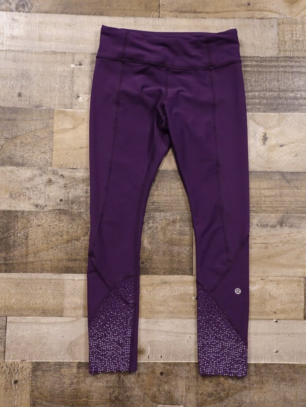 Lululemon High Rise Crop Leggings Women’s Size 6 Purple 23” Inseam